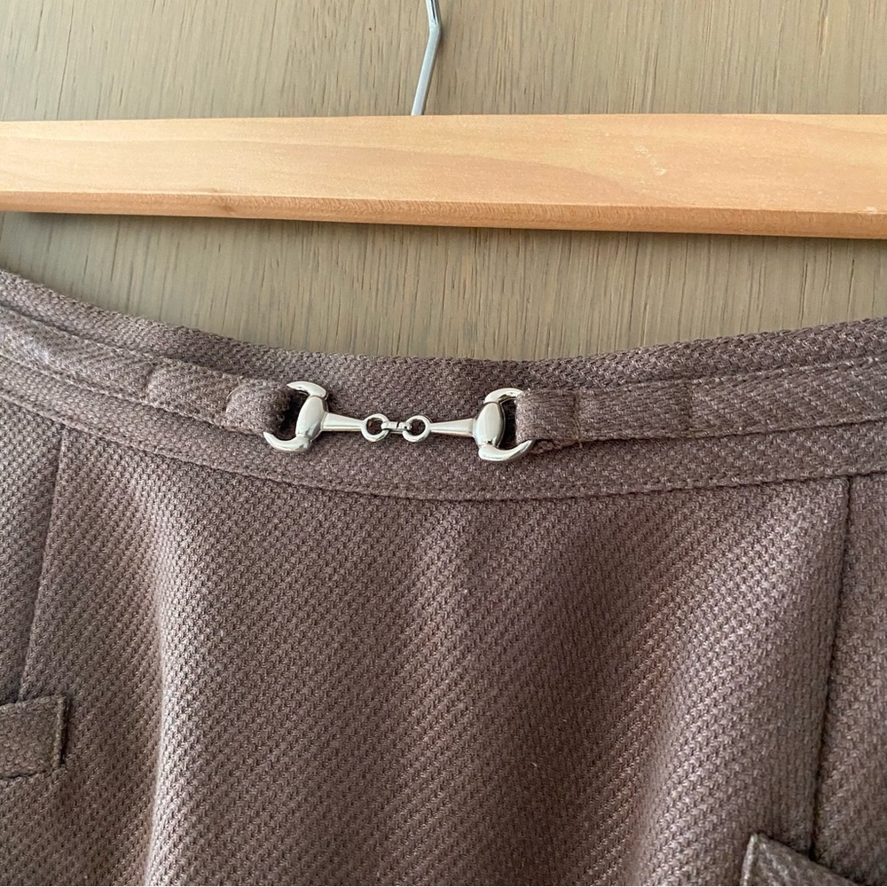 Vintage horsebit detail tailored maxi skirt - Picture 5 of 9